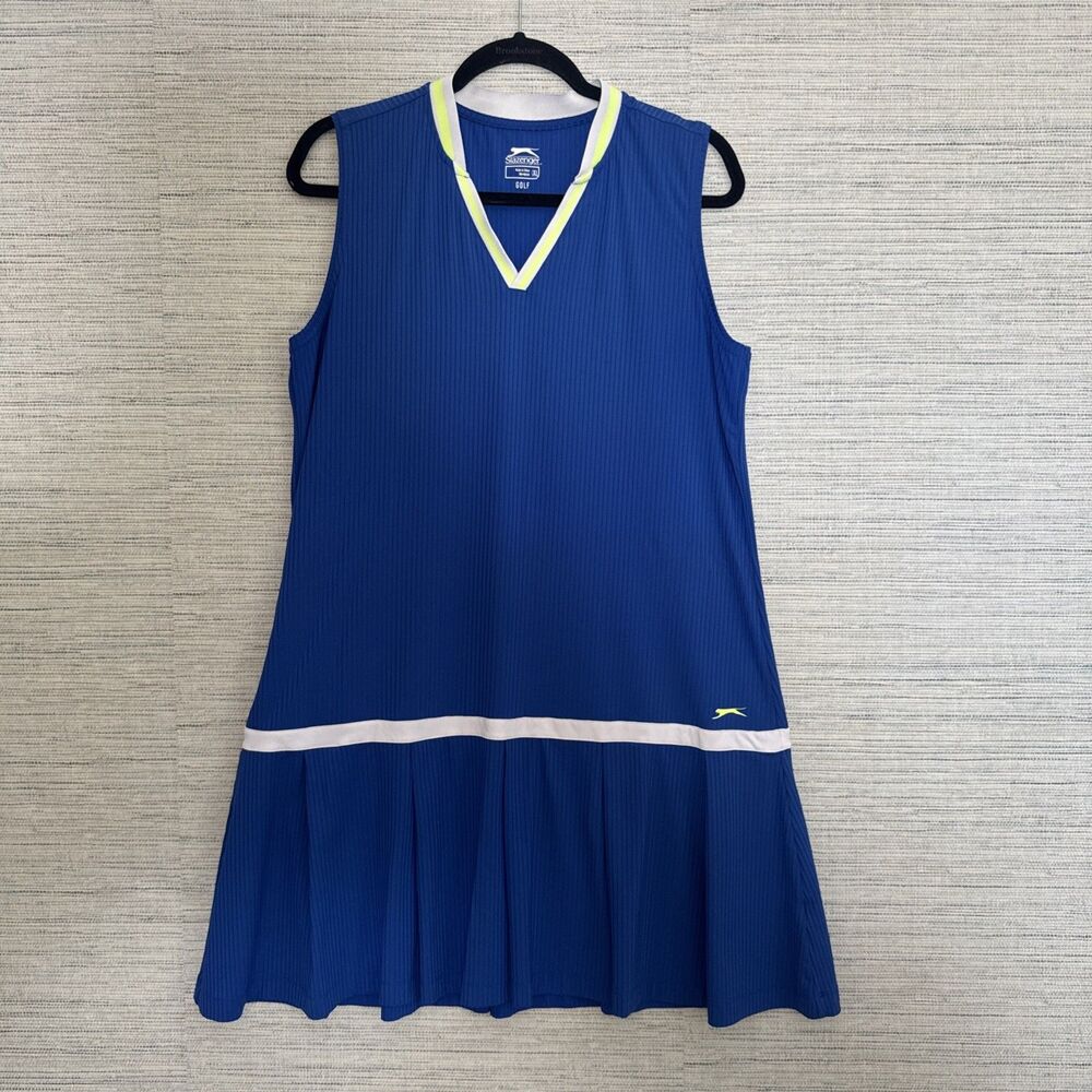 SLAZENZER WOMENS ROYAL BLUE GOLF TENNIS Pickleball STRETCHY SOFT SKORT DRESS XL